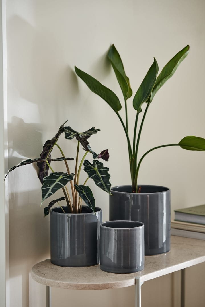 Sleek krukke Ø 15 cm, Charcoal Scandi Living