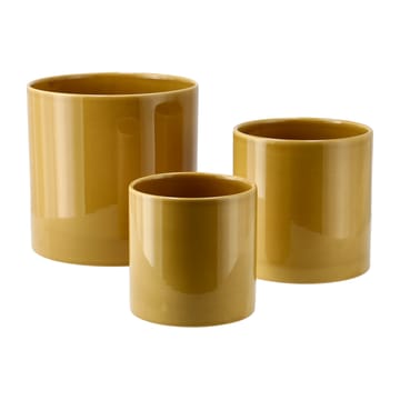 Sleek krukke Ø 15 cm - Mustard - Scandi Living