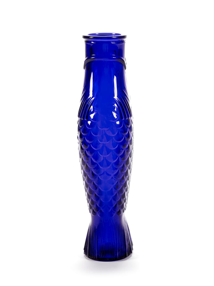 Fish & Fish glassflaske 85 cl, Cobalt blue Serax