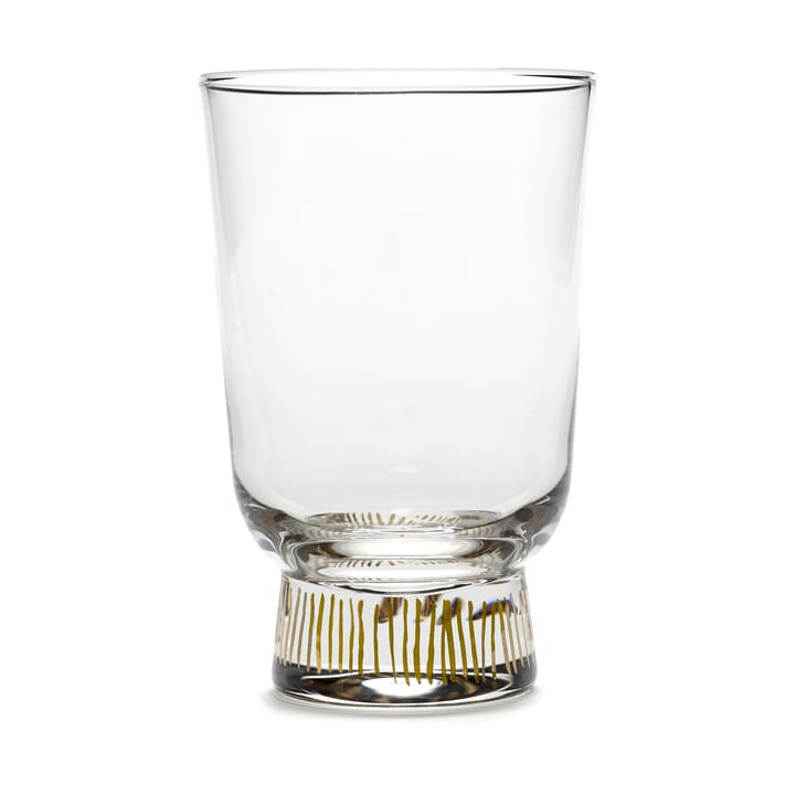 Ottolenghi Feast glass 33 cl 4-pakning, Stripes gold Serax