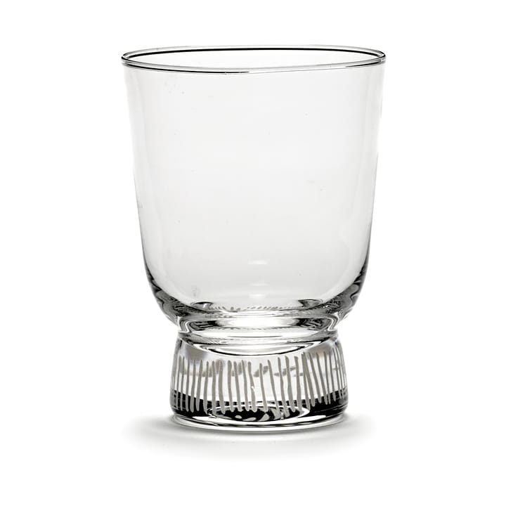 Ottolenghi Feast glass 33 cl 4-pakning, Stripes sandblasted Serax