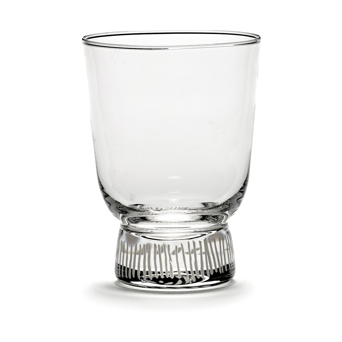 Serax Ottolenghi Feast glass 33 cl 4-pakning Stripes sandblasted