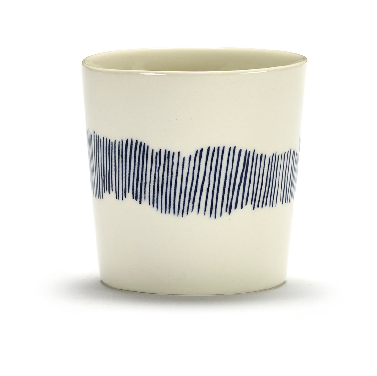 Serax Ottolenghi Feast kaffekopp 25 cl 4-pakning White stripes-blue