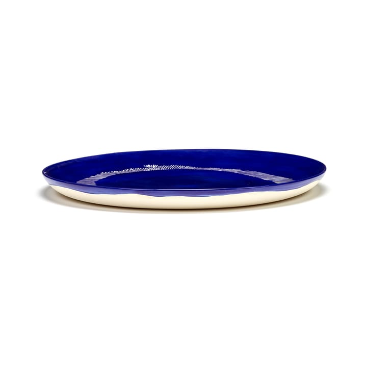 Ottolenghi Feast tallerken L Ø26,5 cm 2-pakning, Dark blue stripes-white Serax