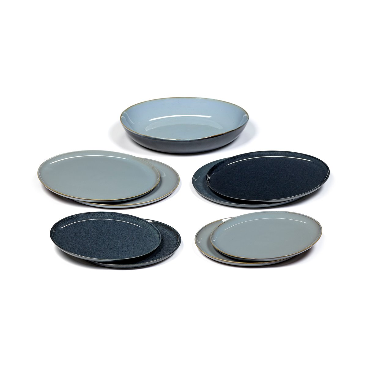 Serax Terres de Rêves dinner set 9 deler Smokey blue-dark blue