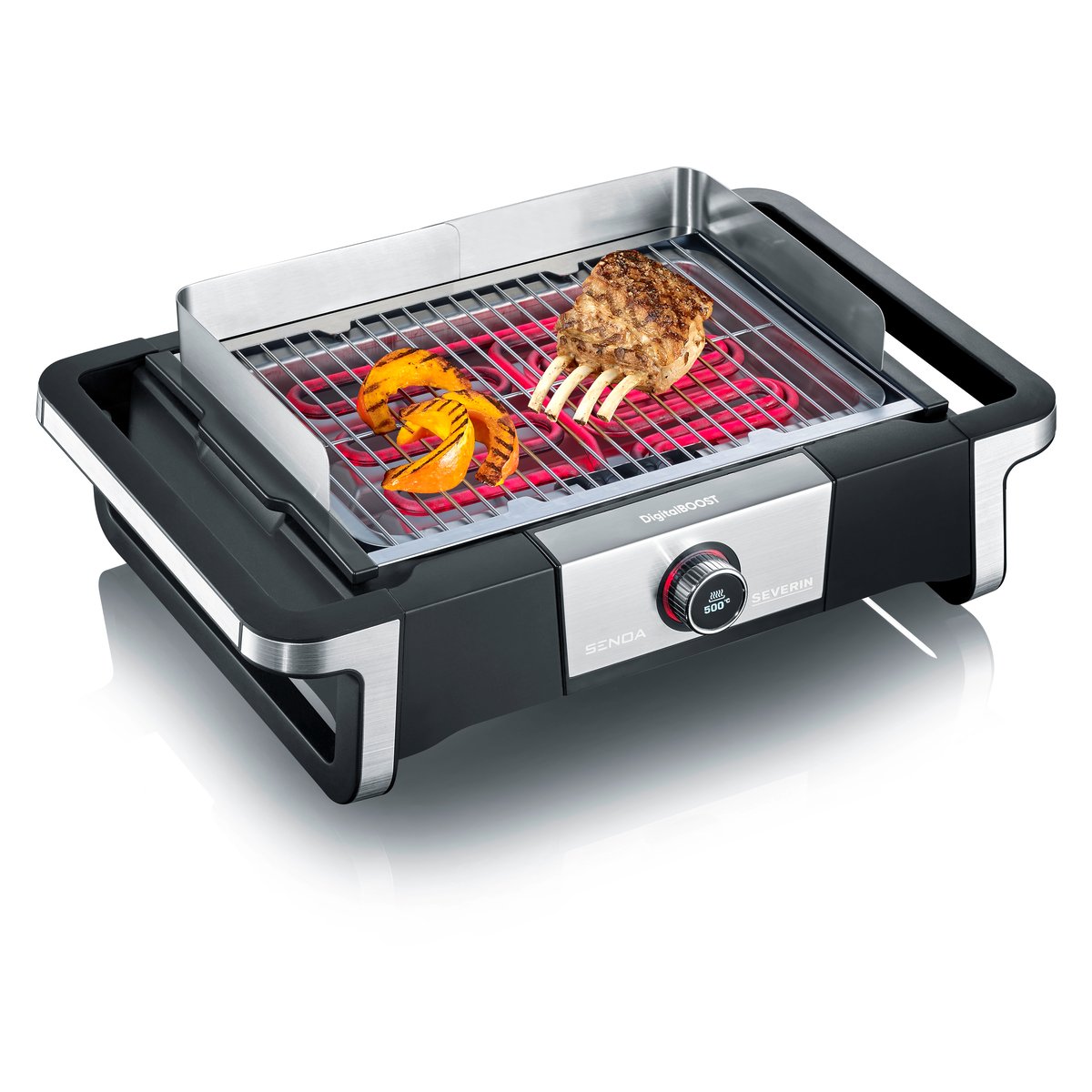 Severin SENOA digitalboost elektrisk grill Svart