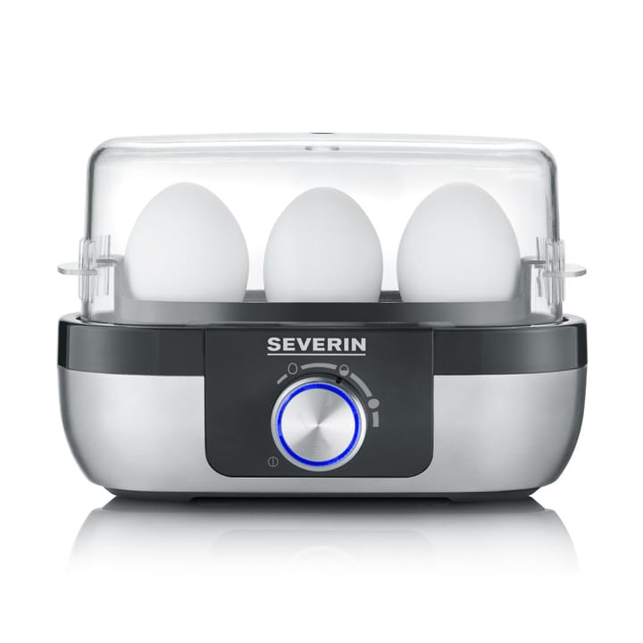Severin EK 3163 Premium eggekoker 1-3 egg - Svart-sølv - Severin