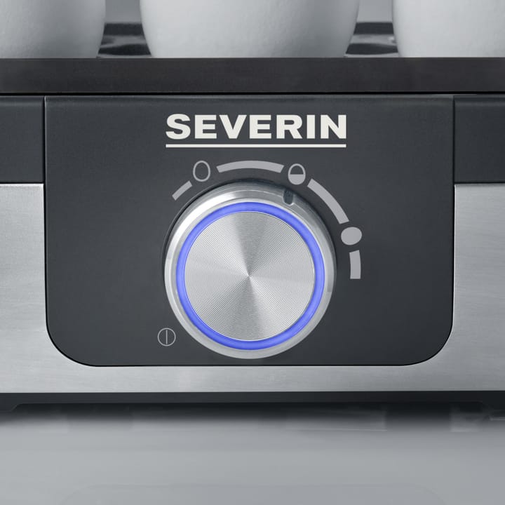 Severin EK 3163 Premium eggekoker 1-3 egg, Svart-sølv Severin