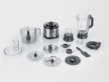 Severin KM 3892 foodprosessor med blender - Rustfritt stål - Severin