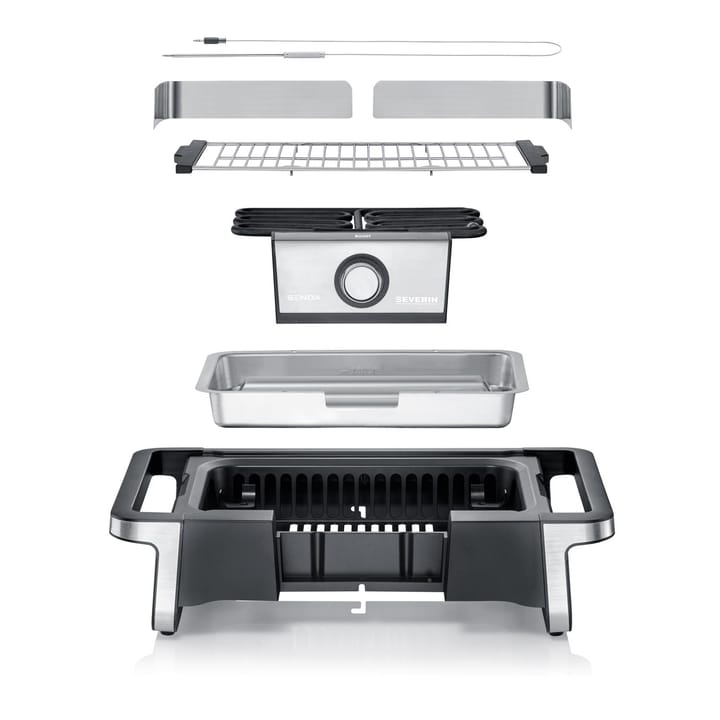 Severin PG 8113 Senoa Boost elektrisk grill, Svart Severin