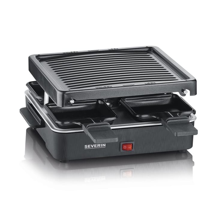 Severin RG 2370 raclette mini 4 panner, Svart Severin