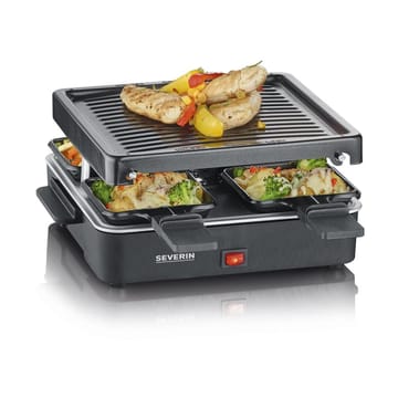 Severin RG 2370 raclette mini 4 panner - Svart - Severin