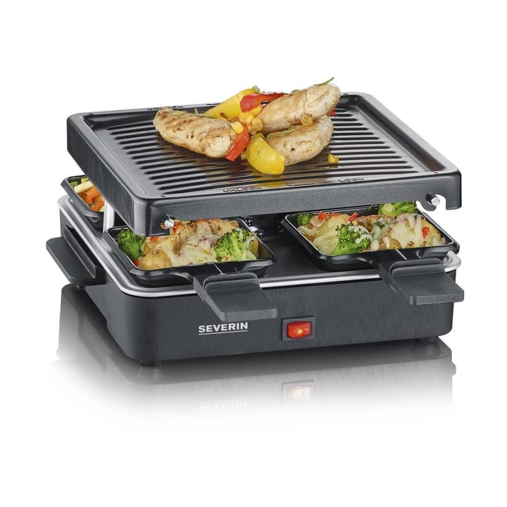 Severin RG 2370 raclette mini 4 panner, Svart Severin