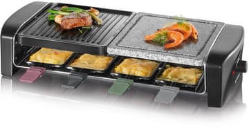 Severin RG 9645 raclette kombi basic 8 panner - Svart - Severin