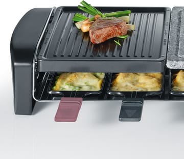 Severin RG 9645 raclette kombi basic 8 panner - Svart - Severin