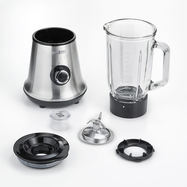 Severin SM 3734 blender glasskanne 1 L, Børstet stål Severin