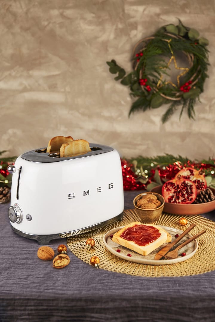 Smeg 50's Style brødrister 2 skiver, Hvit Smeg