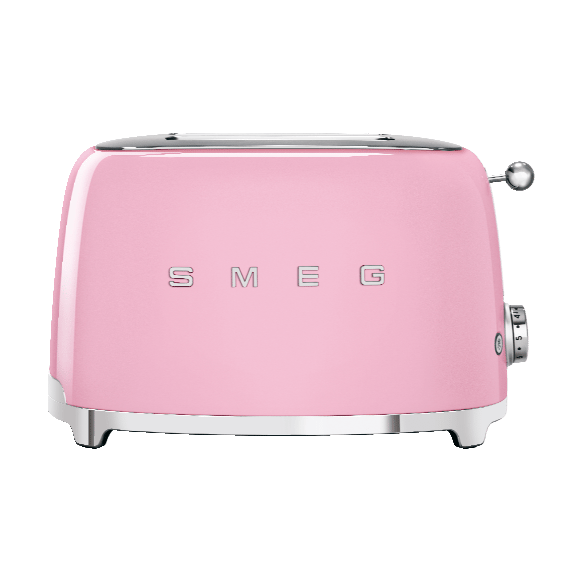 Smeg 50's Style brødrister 2 skiver, Rosa Smeg