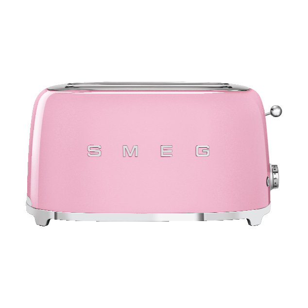 Smeg 50's Style brødrister 4x2 skiver, Rosa Smeg