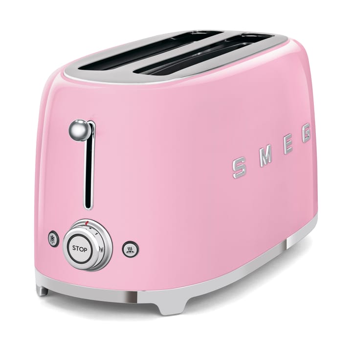 Smeg 50's Style brødrister 4x2 skiver, Rosa Smeg