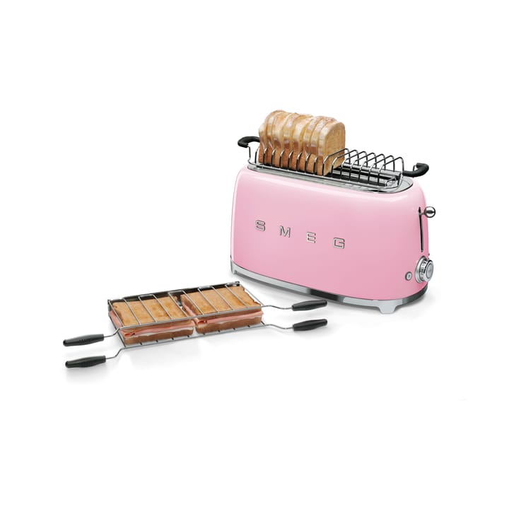 Smeg 50's Style brødrister 4x2 skiver, Rosa Smeg