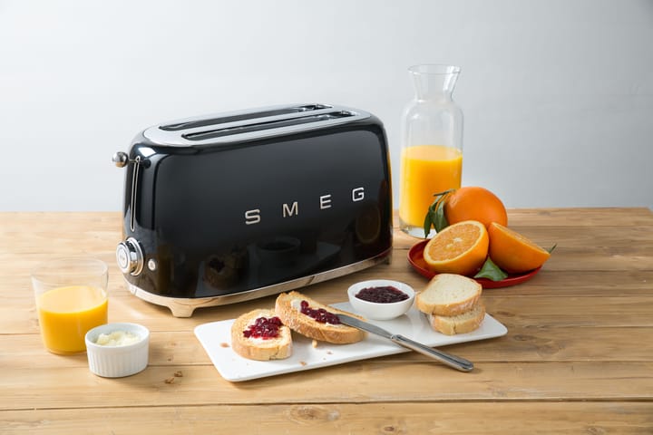 Smeg 50's Style brødrister 4x2 skiver, Svart Smeg