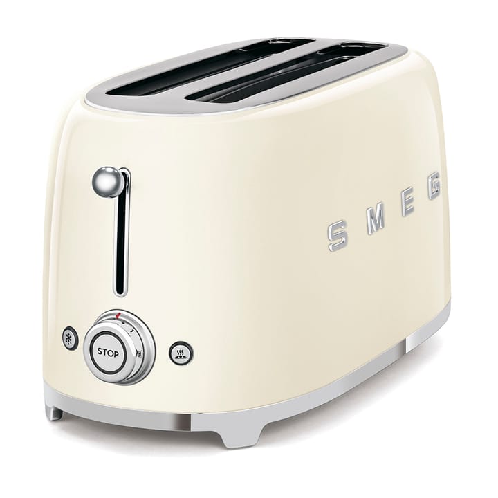 Smeg 50's Style brødrister 4x4 skiver, Créme hvit Smeg