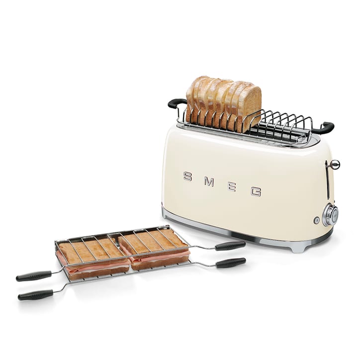 Smeg 50's Style brødrister 4x4 skiver, Créme hvit Smeg