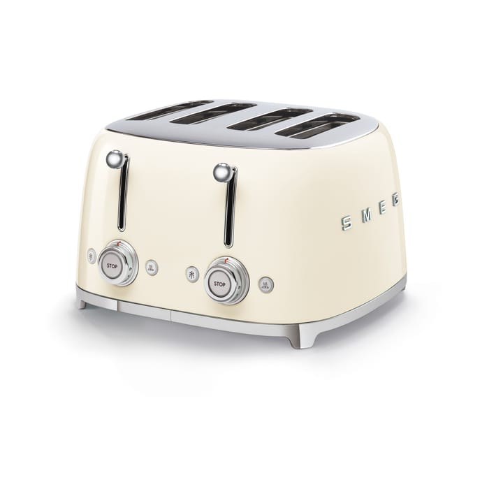 Smeg 50's Style brødrister 4x4 skiver, Créme hvit Smeg