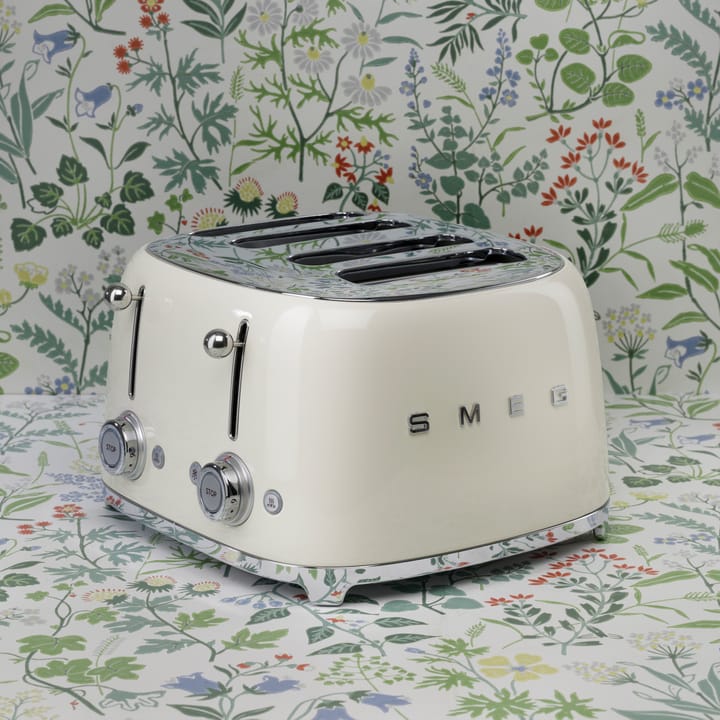 Smeg 50's Style brødrister 4x4 skiver, Créme hvit Smeg