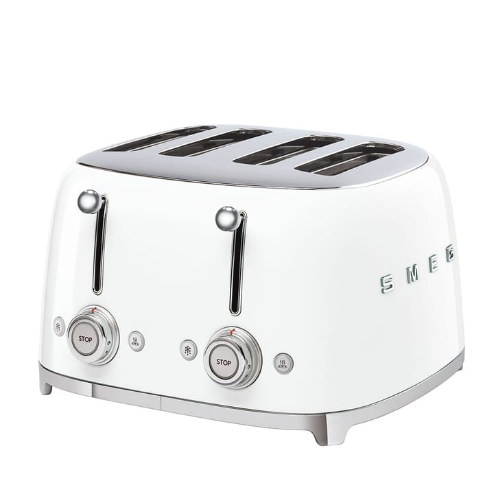 Smeg 50's Style brødrister 4x4 skiver, Hvit Smeg