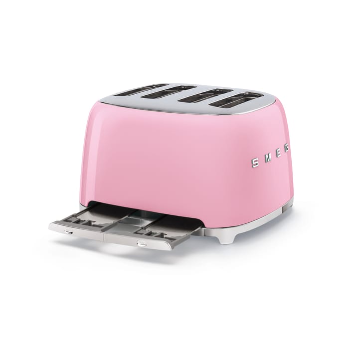 Smeg 50's Style brødrister 4x4 skiver, Rosa Smeg