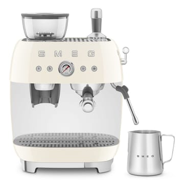 Smeg 50's Style espressomaskin med kaffekvern - Créme hvit - Smeg