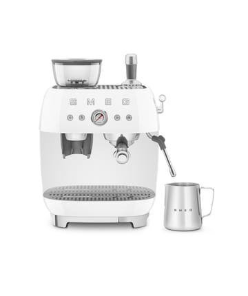 Smeg 50's Style espressomaskin med kaffekvern - Hvit - Smeg