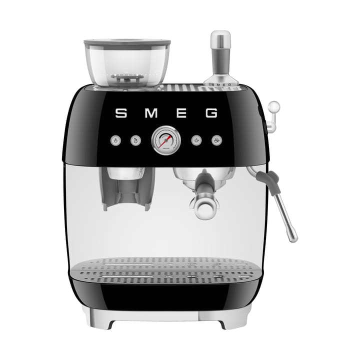 Smeg 50's Style espressomaskin med kaffekvern - Svart - Smeg