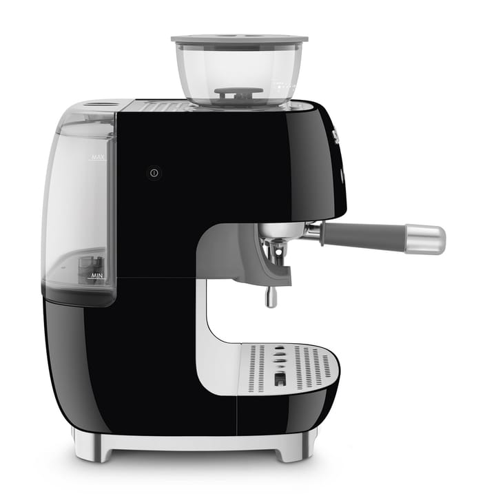 Smeg 50's Style espressomaskin med kaffekvern, Svart Smeg