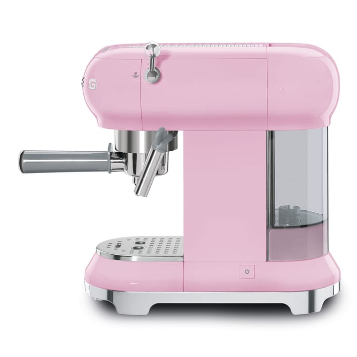 Smeg 50's Style espressomaskin, Rosa Smeg