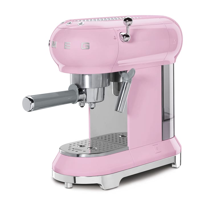 Smeg 50's Style espressomaskin, Rosa Smeg