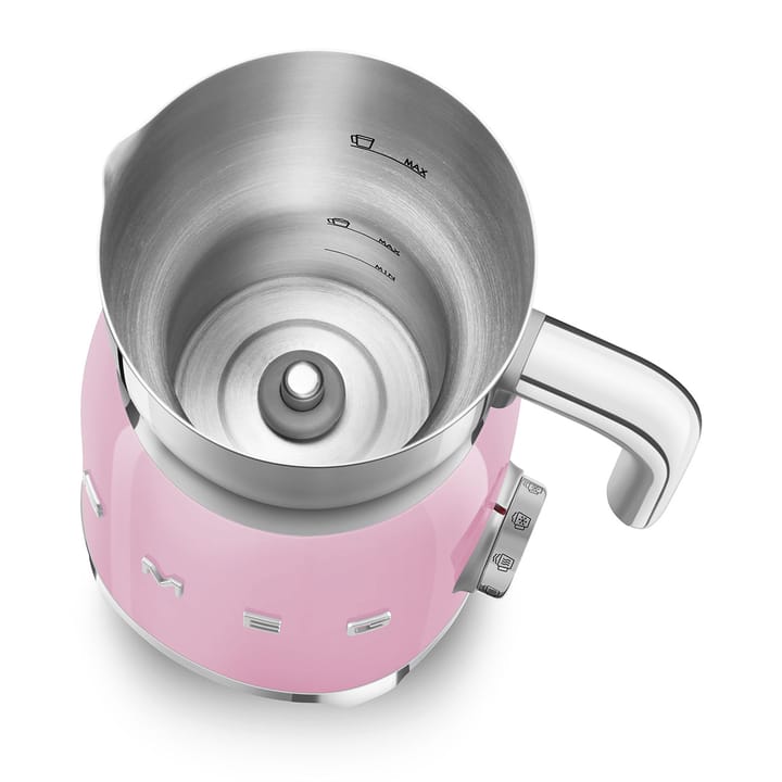 Smeg 50's Style melkeskummer 60 cl, Rosa Smeg