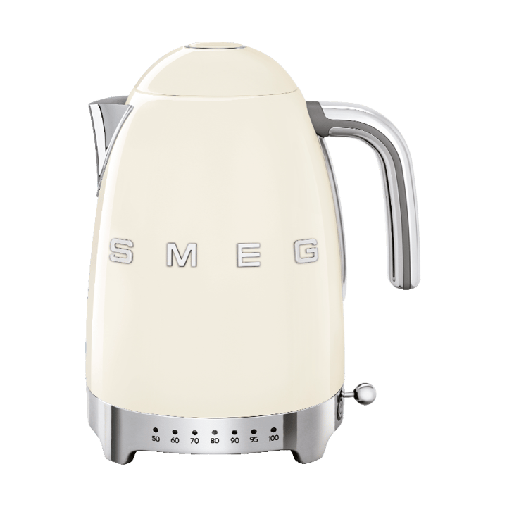 Smeg 50's Style vannkoker med variabel temperatur 1,7 L, Créme hvit Smeg