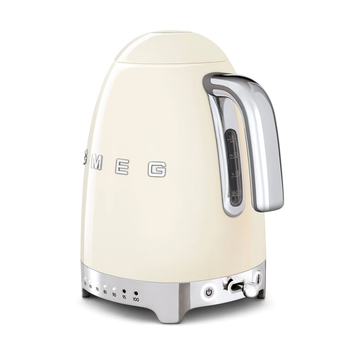 Smeg 50's Style vannkoker med variabel temperatur 1,7 L, Créme hvit Smeg