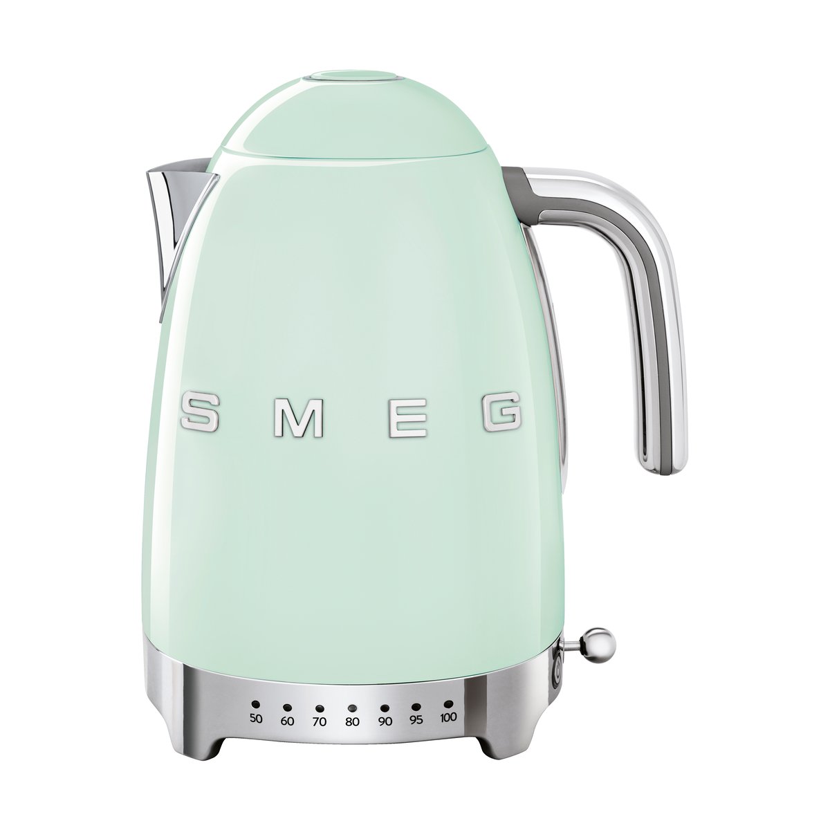 Smeg Smeg 50’s Style vannkoker med variabel temperatur 1,7 L Pastellgrønn