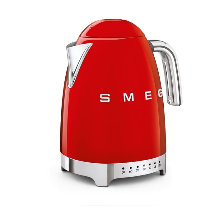 Smeg 50's Style vannkoker med variabel temperatur 1,7 L, Rød Smeg