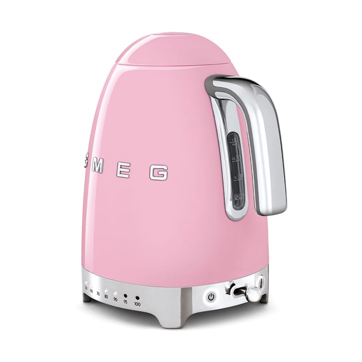 Smeg 50's Style vannkoker med variabel temperatur 1,7 L, Rosa Smeg