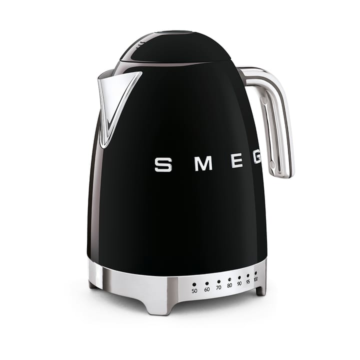 Smeg 50's Style vannkoker med variabel temperatur 1,7 L, Svart Smeg