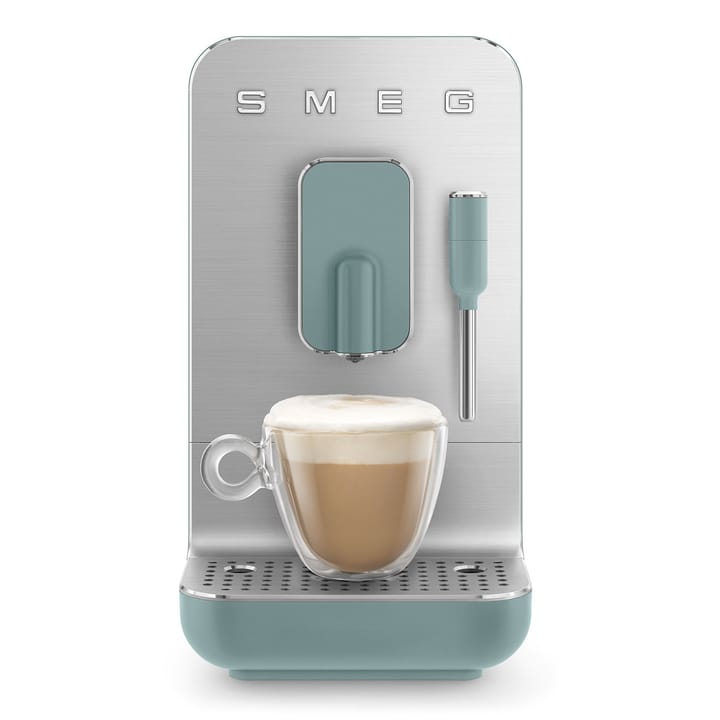 Smeg helautomatisk kaffemaskin med melkeskummer, Emerald Smeg