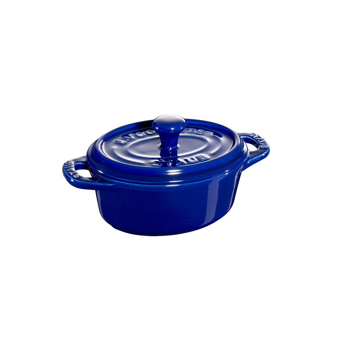 STAUB Staub oval minigryte 0,2 l blå