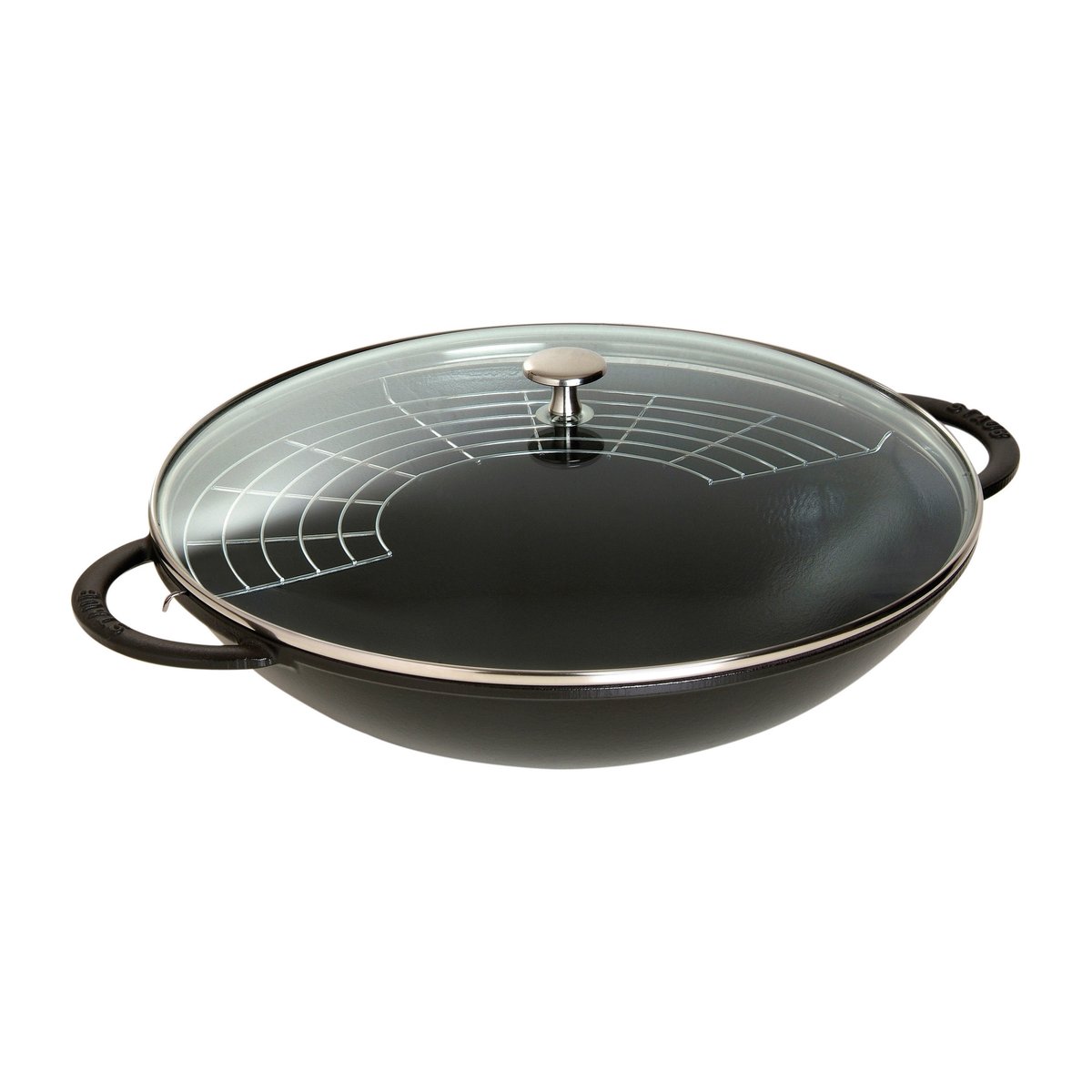 STAUB Wok med glasslokk Ø37 cm 5,7 L Svart