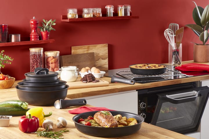 Ingenio Unlimited stekepannesett 3 deler, Sort Tefal