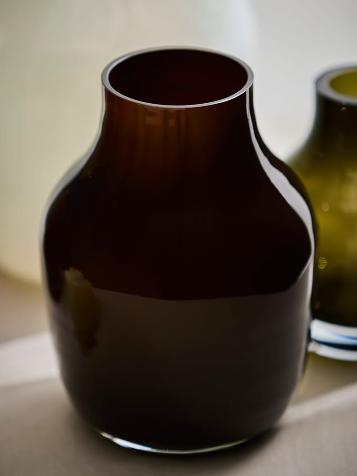 Paloma vase, medium 21 cm, Dark brown Tell Me More